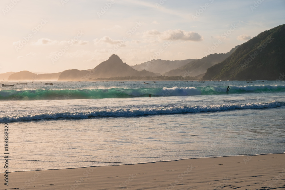 Surfstrand in Lombok Selong Belanak