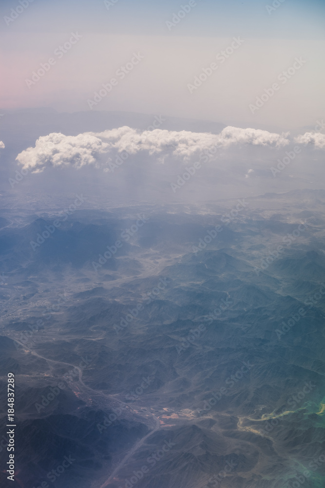 Fototapeta premium Dubai aus dem Flugzeug