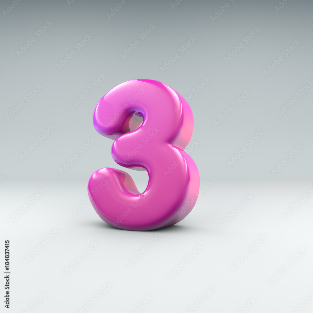 Pink number 3 Pink number 3