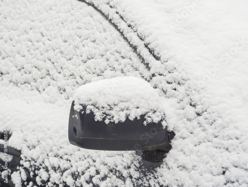 Car under the snow.   © sablinstanislav