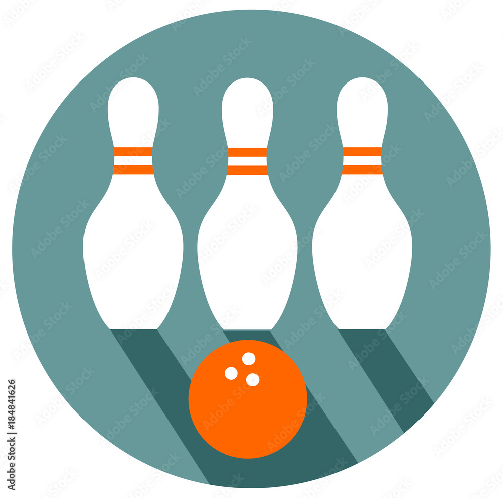 Φωτογραφία Bowling flat design vector vector eps 10