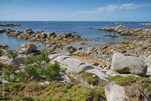 Coastal landscape close to O Grove, Galicia, Spain