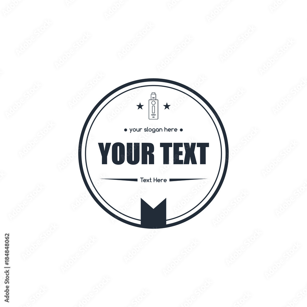 electric cigarette badge label template electric cigarette badge label template