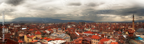 panorama from above on the city of Prizren - Kosovo, Balkans