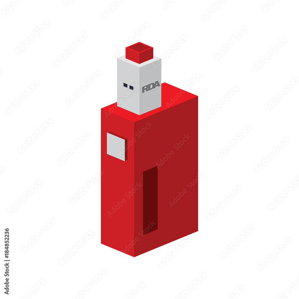 isometric block electric cigarette personal vaporizer mod isometric block electric cigarette personal vaporizer mod