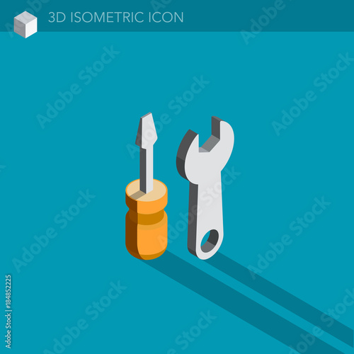 boussole icône 3D isométrique - compass 3D isometric web icon