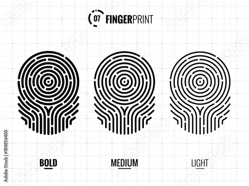 Fingerprint Scan Icon