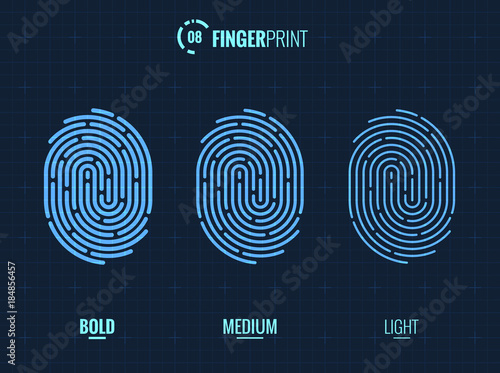 Fingerprint Scan Icon