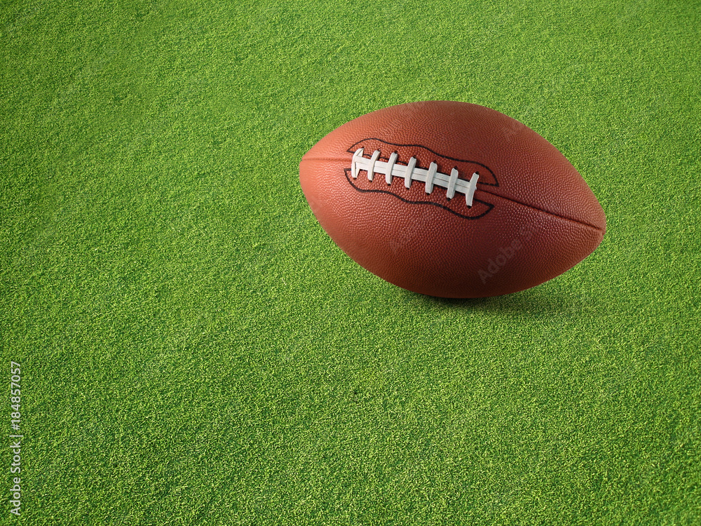 Obraz premium Game Football on Grass