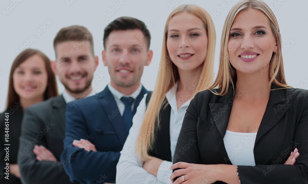 Successfull busines team isolated on white background Successfull busines team isolated on white background