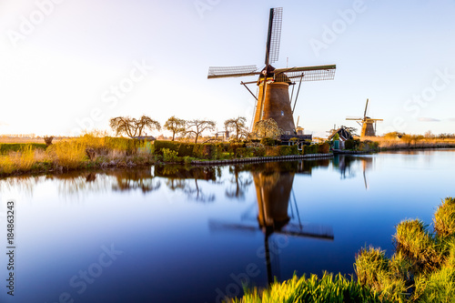 Windmills of Kinderdijk near Rotterdam