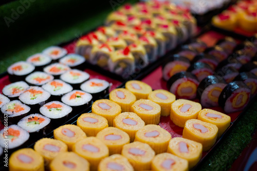 Thai streetfood sushi selection photo