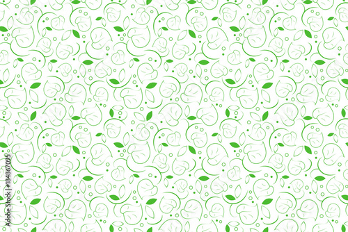 Wallpaper Mural Leaves texture for textile. Floral seamless background. Vector Torontodigital.ca