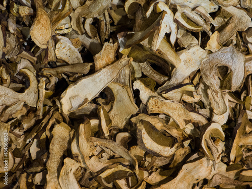 Dried porcini mushrooms, a delicious ingredient for the preparation of tasty dishes