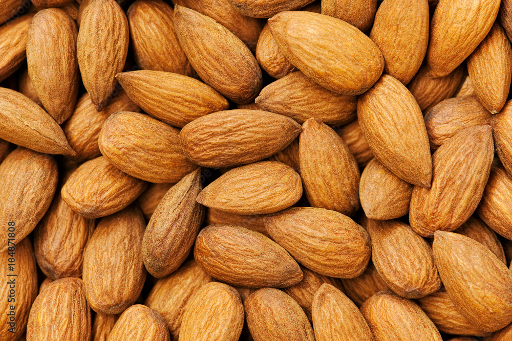 Almonds background Almonds background