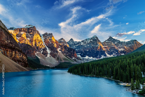 Moraine Lake in Banff National Park of Canada