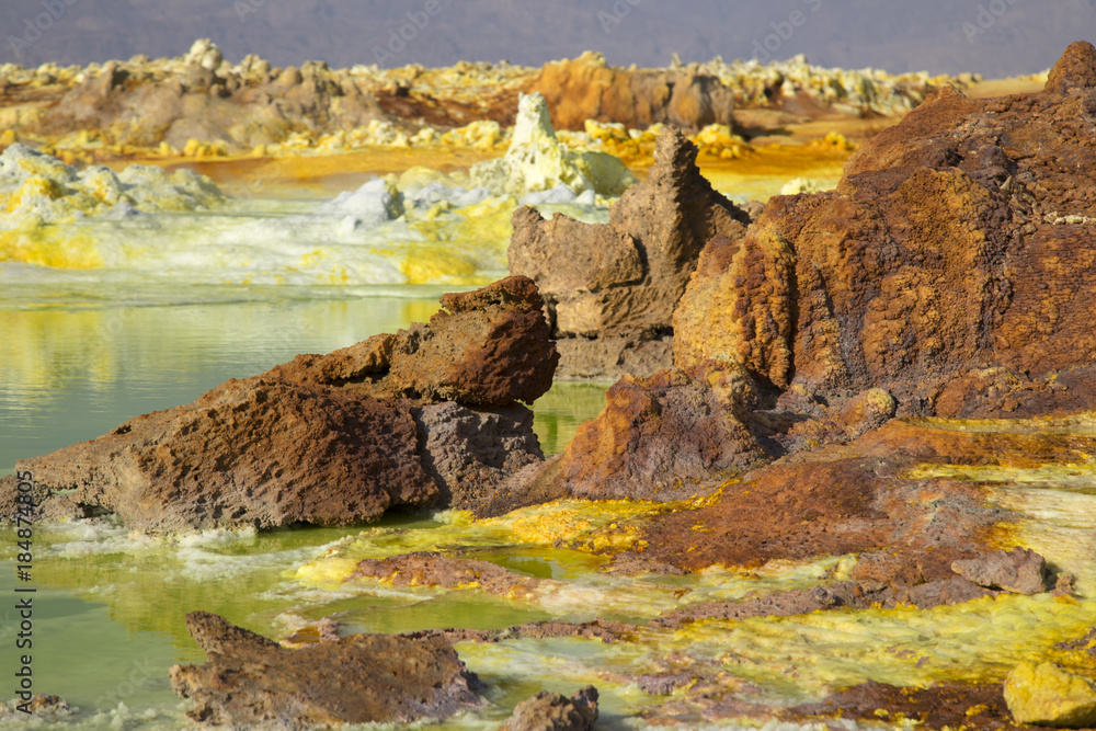 Foto de Dalol, Dankakil Depression. Volcanic hot springs of Ethiopia