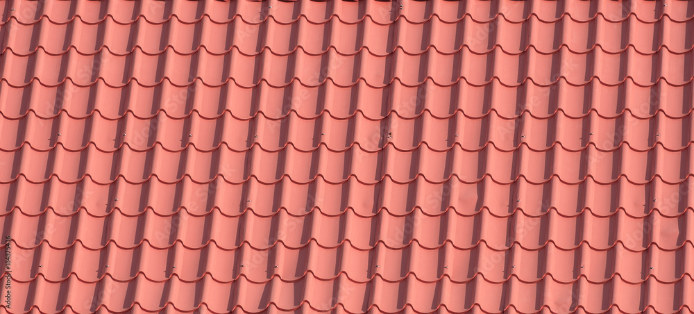 Tile roof / View of tile roof background.