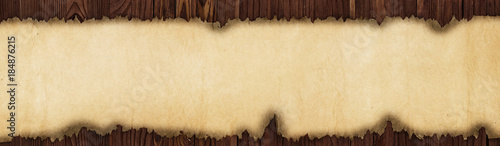 Old paper on the table, pan...