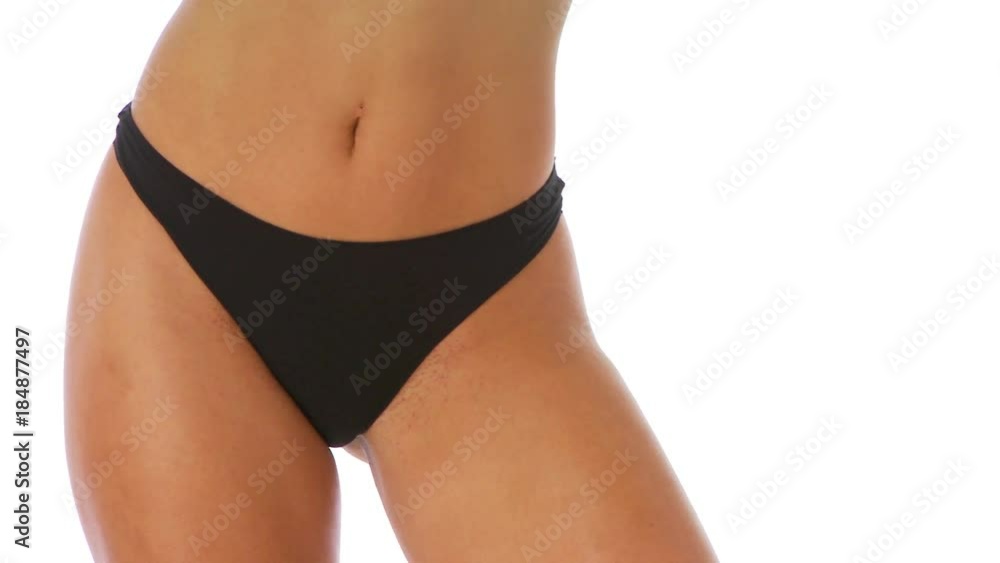 Woman in black underwear Woman in black underwear