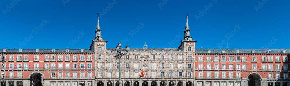 The Plaza Mayor square in Madrid, Spain.