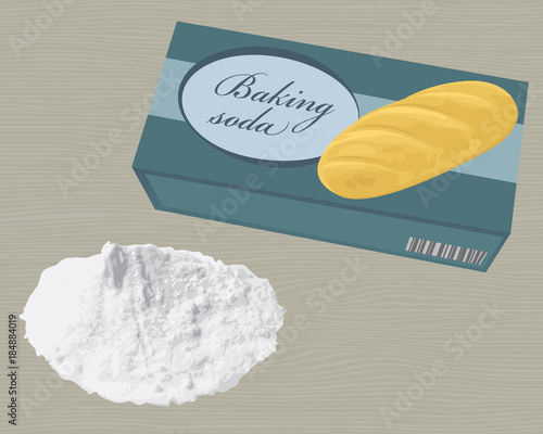 Baking soda in a paper bag