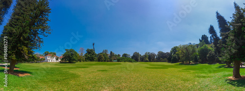 Kandy  Sri Lanka - 5 February 2017  Panoramic view of Royal Botanical King Gardens  Peradeniya  Sri Lanka