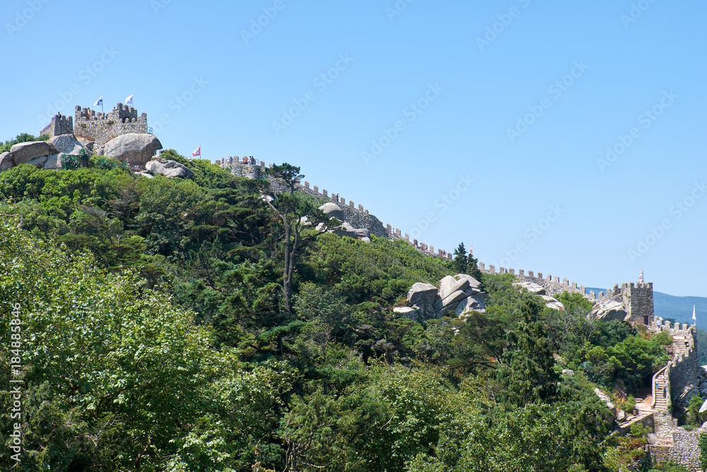 Castle of the Moors.  Sintra. Portugal