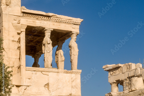 ATHENS, the Parthenon, the Erechtheion and the Temple of Athena Nike.