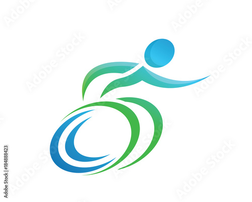 Modern Passionate Disability People Support Logo