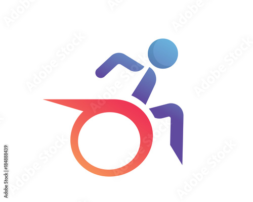 Modern Passionate Disability People Support Logo