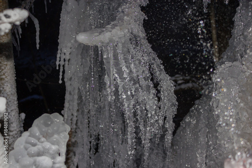 ice formation in winter, icicles