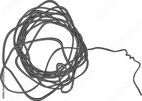 Steel wire illustration of silver vector isolated
