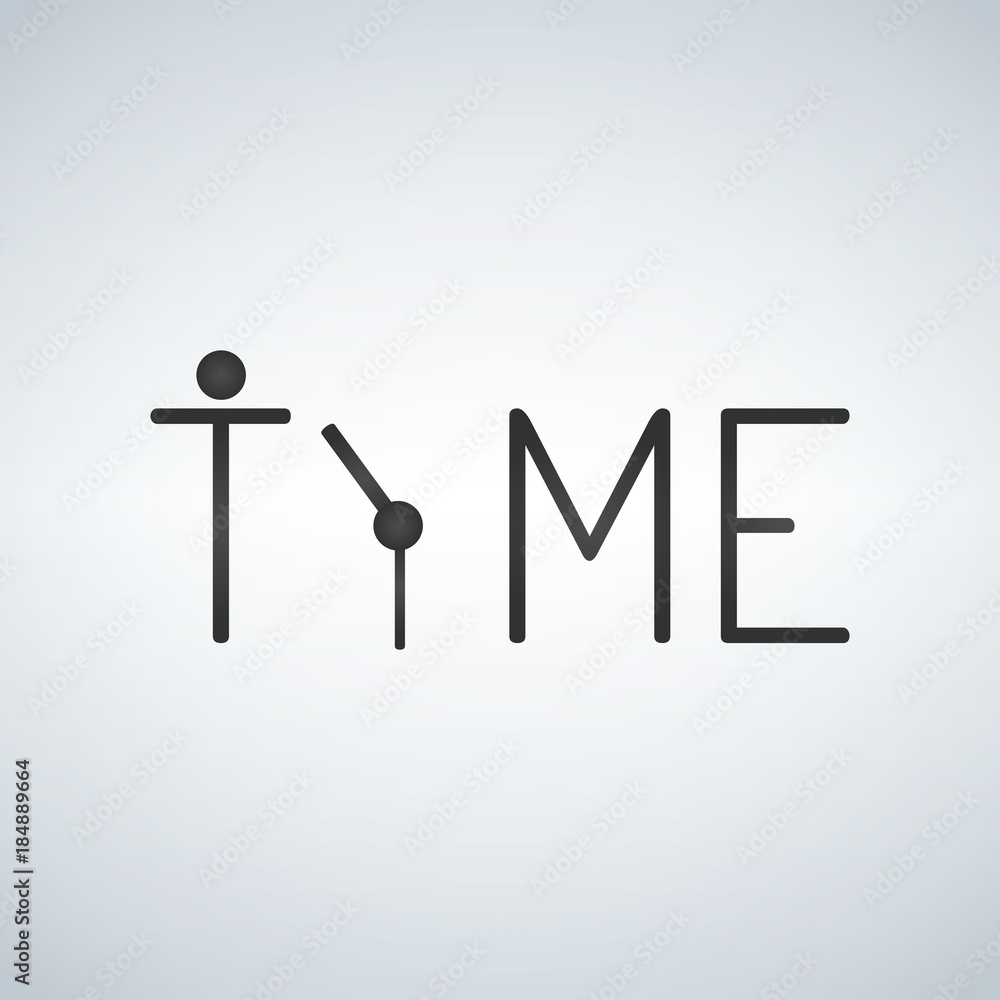 Simple logo concept for time, clock Simple logo concept for time, clock
