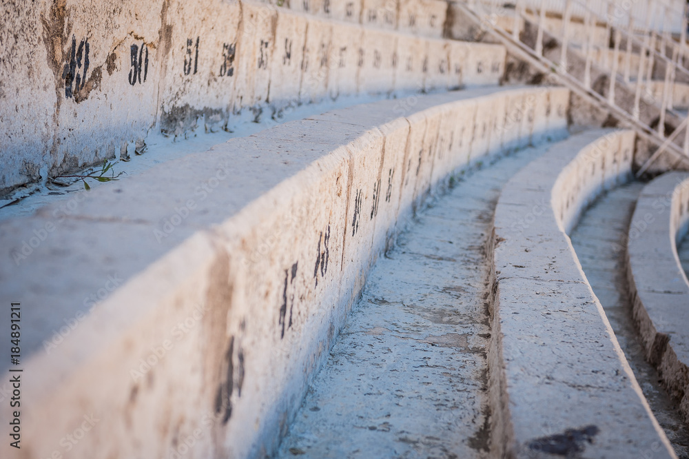 Plaza de Toros, Malaga, Spain, Corrida arena detail
