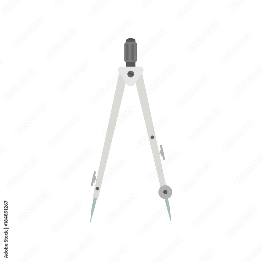 Compass divider icon vector