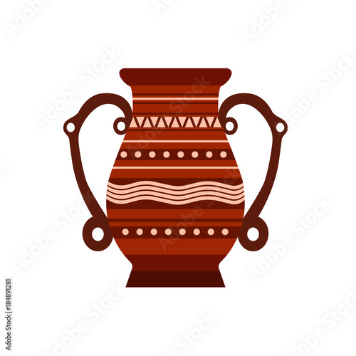 Jug clay vector 