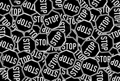 Stop sign as background
