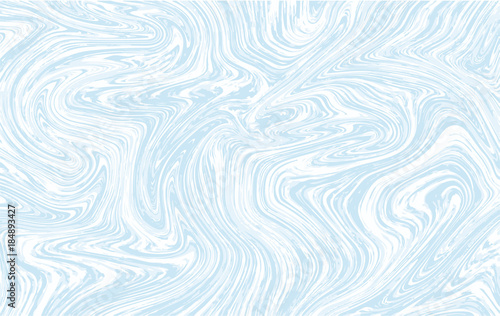 Light blue and white marble texture design. Vector background.