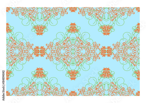 Orange blossom pattern