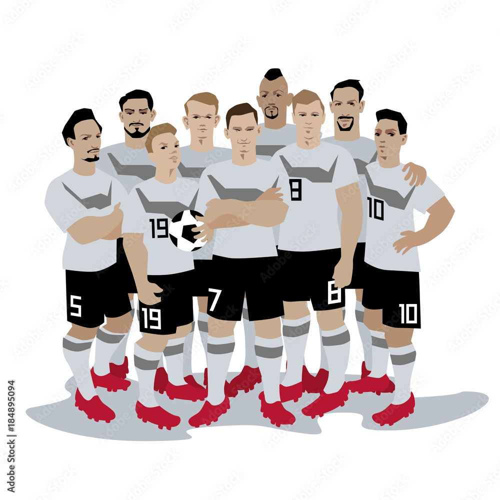 Obraz premium Germany Soccer / Football team players