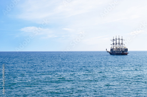 The ship in the sea