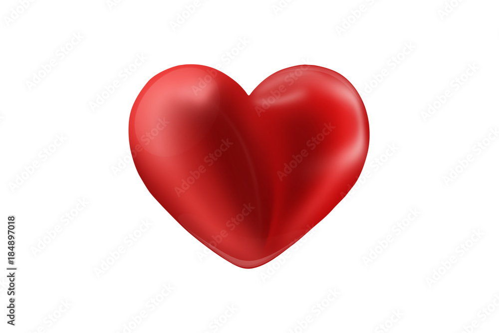 red balloon in the shape of heart isolated on white background red balloon in the shape of heart isolated on white background