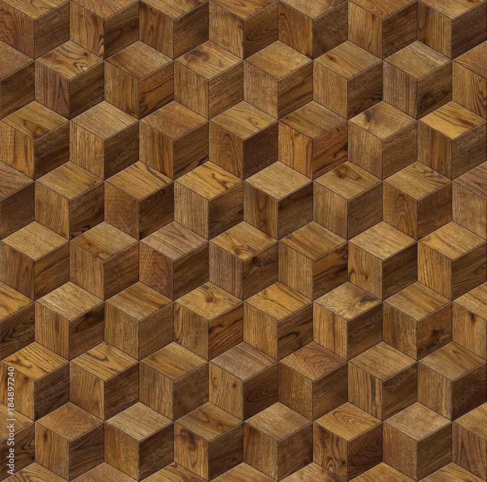 Natural wooden background cube 3d, grunge parquet flooring design seamless texture Natural wooden background cube 3d, grunge parquet flooring design seamless texture
