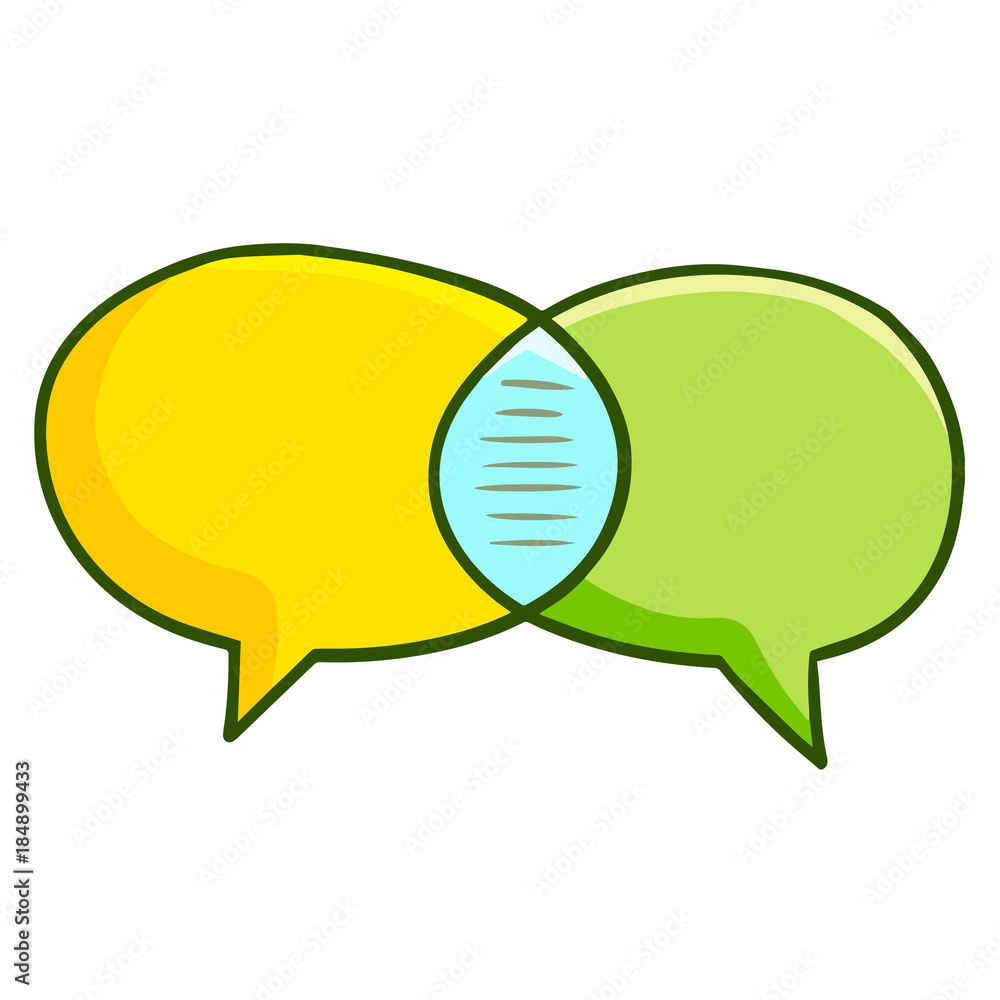 Cute and funny symbol: two balloon text united - vector. Cute and funny symbol: two balloon text united - vector.