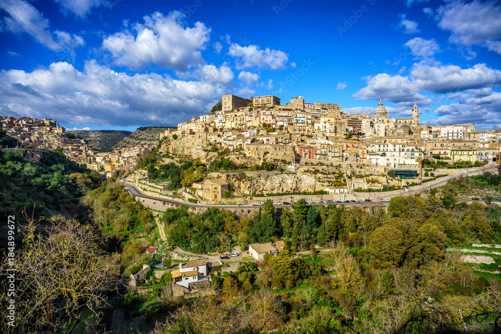 Panoramic view of Ragusa , Sicily