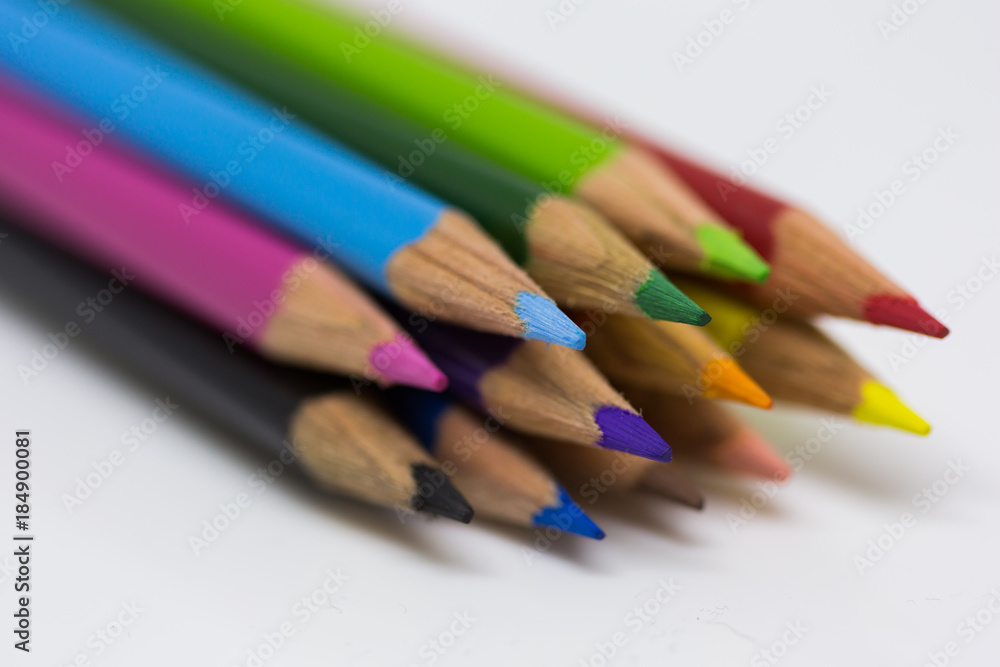 Coloured Pencils bundled together Coloured Pencils bundled together