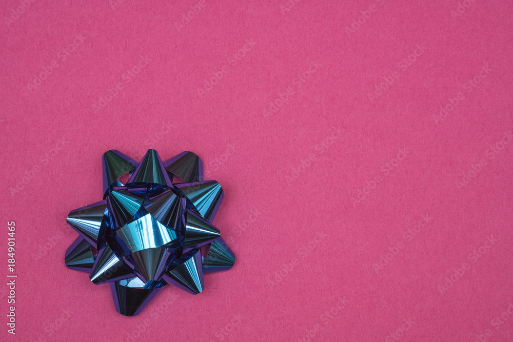 A bow on a colored background A bow on a colored background