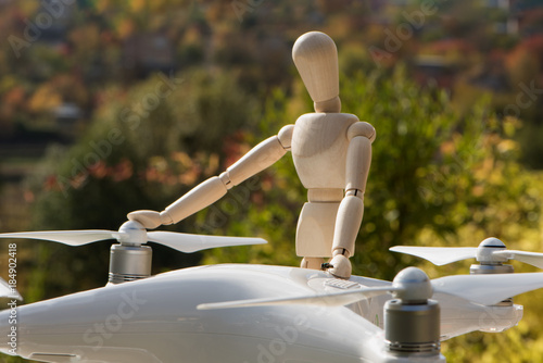 The AI serviceman doll is working on his drone 15 photo