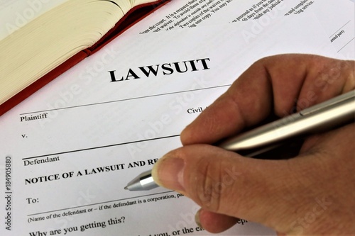 Papier peint An concept Image of a lawsuit